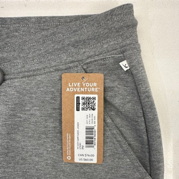 Eddie Bauer Cozy Camp High-Rise Cotton-Blend Fleece Jogger Pants (Heather Grey) - Picture 14 of 16